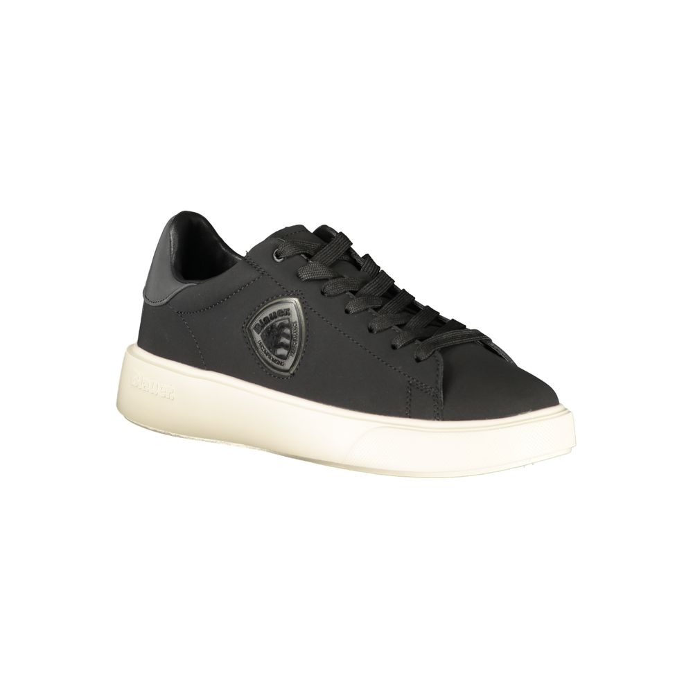 Schwarzer Polyester-Sneaker