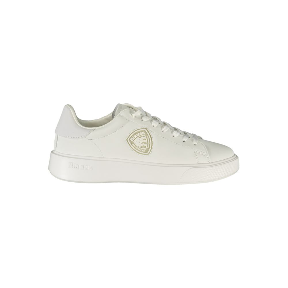 Weißer Polyester-Sneaker