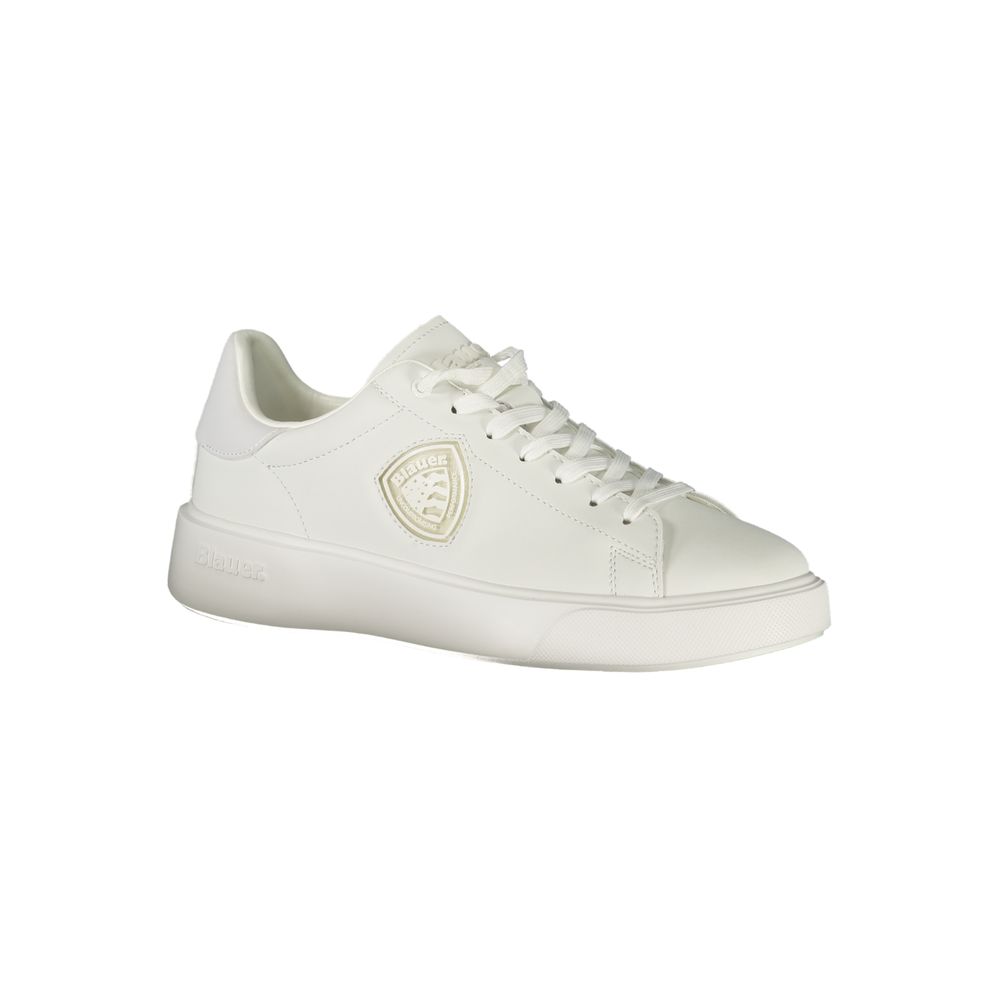 Weißer Polyester-Sneaker