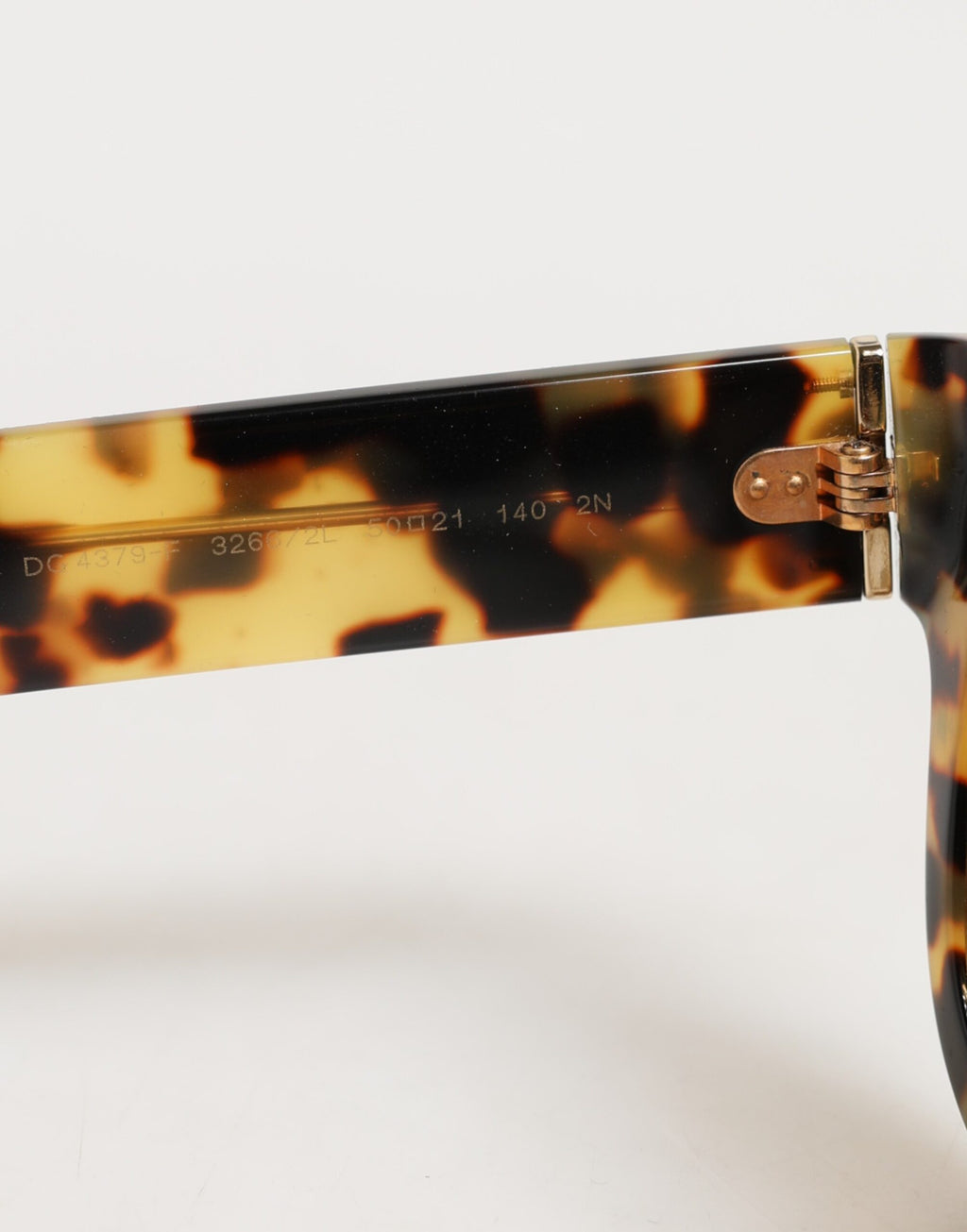 DG4379F White Tortoiseshell Gradient Acetate Shades Sunglasses