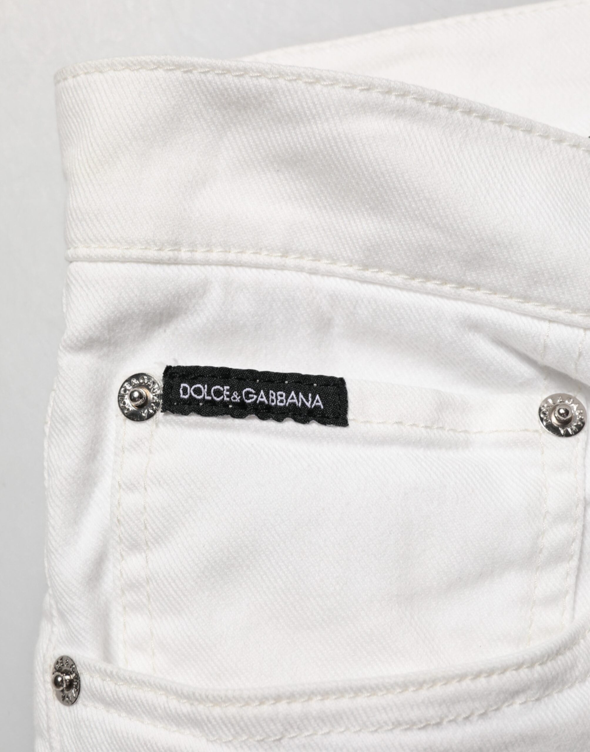 White Graffiti Print Skinny GOLD Denim Jeans