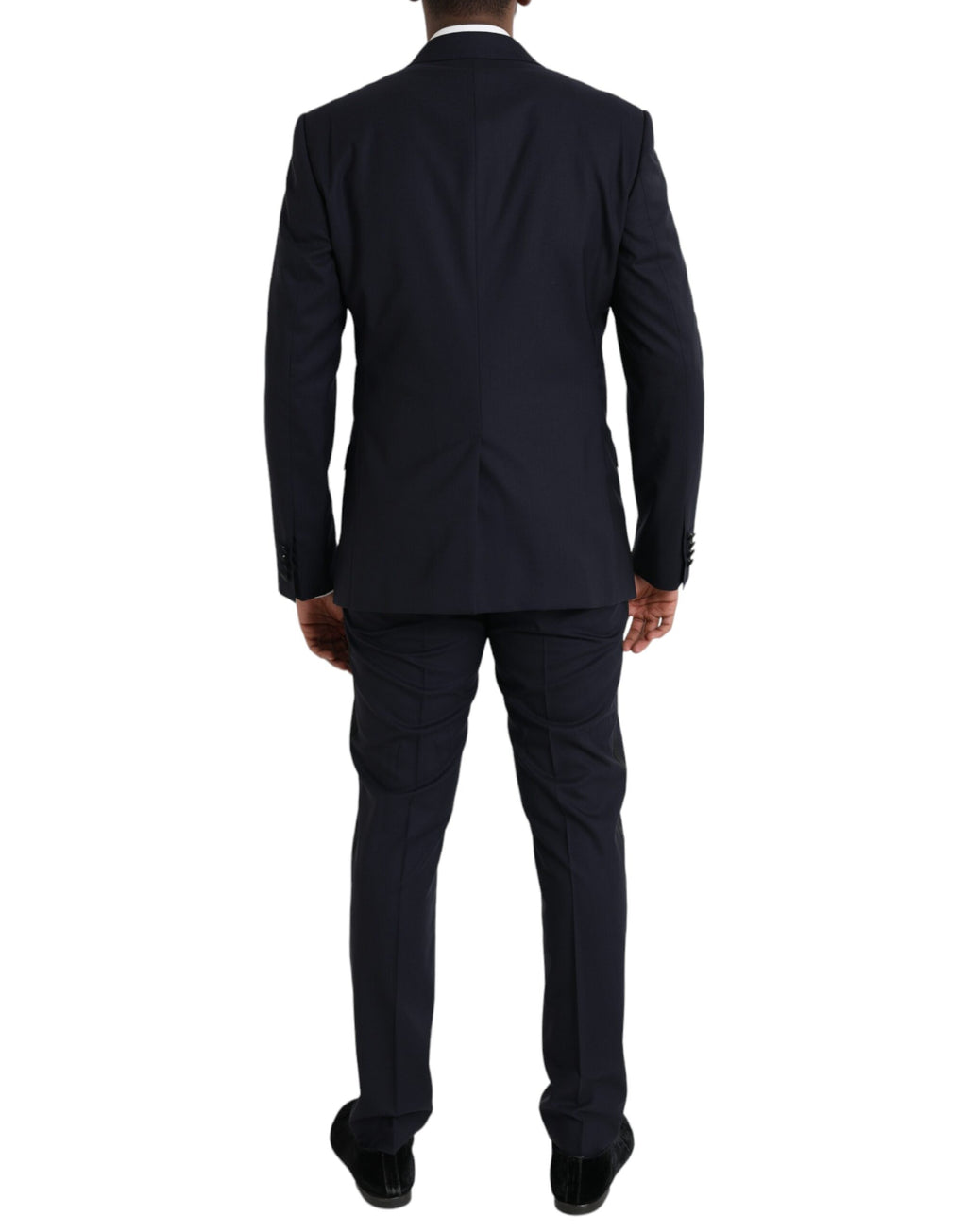 Blue Wool MARTINI 1 Button Men 3 Piece Suit