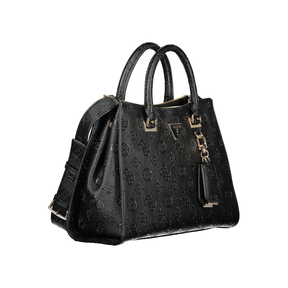 Handtasche aus schwarzem Polyethylen