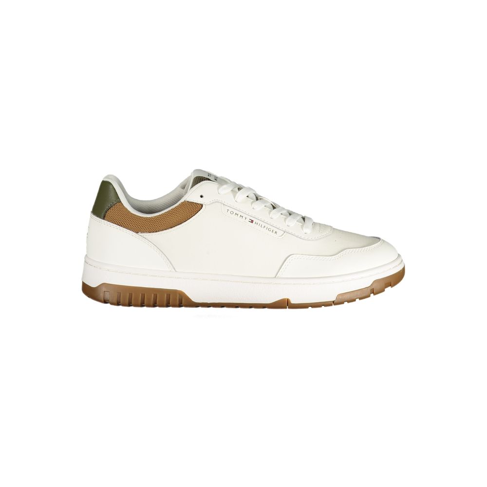 Weißer Polyester-Sneaker