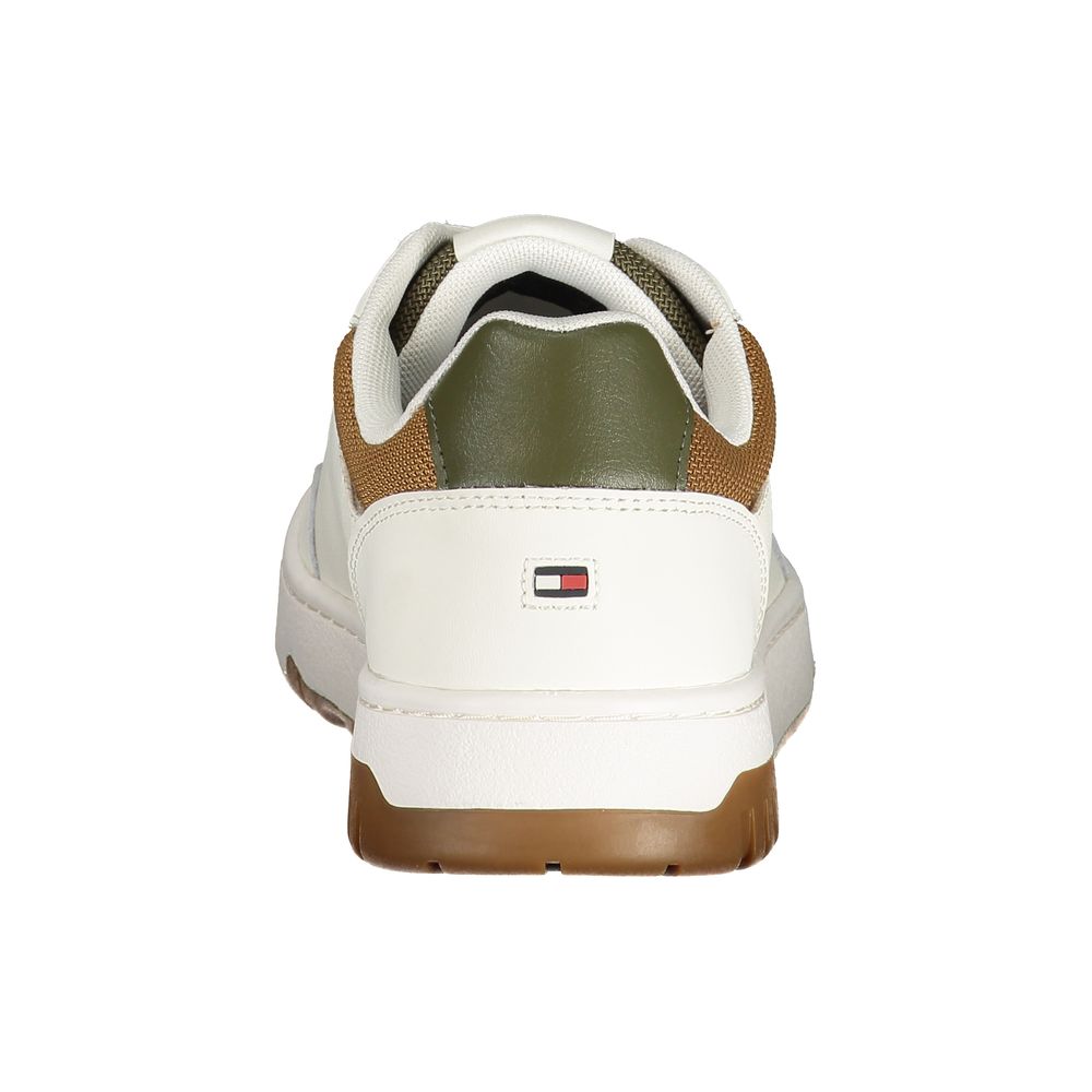 Weißer Polyester-Sneaker
