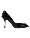 Black Bag Embellished Heels Pumps Shoes