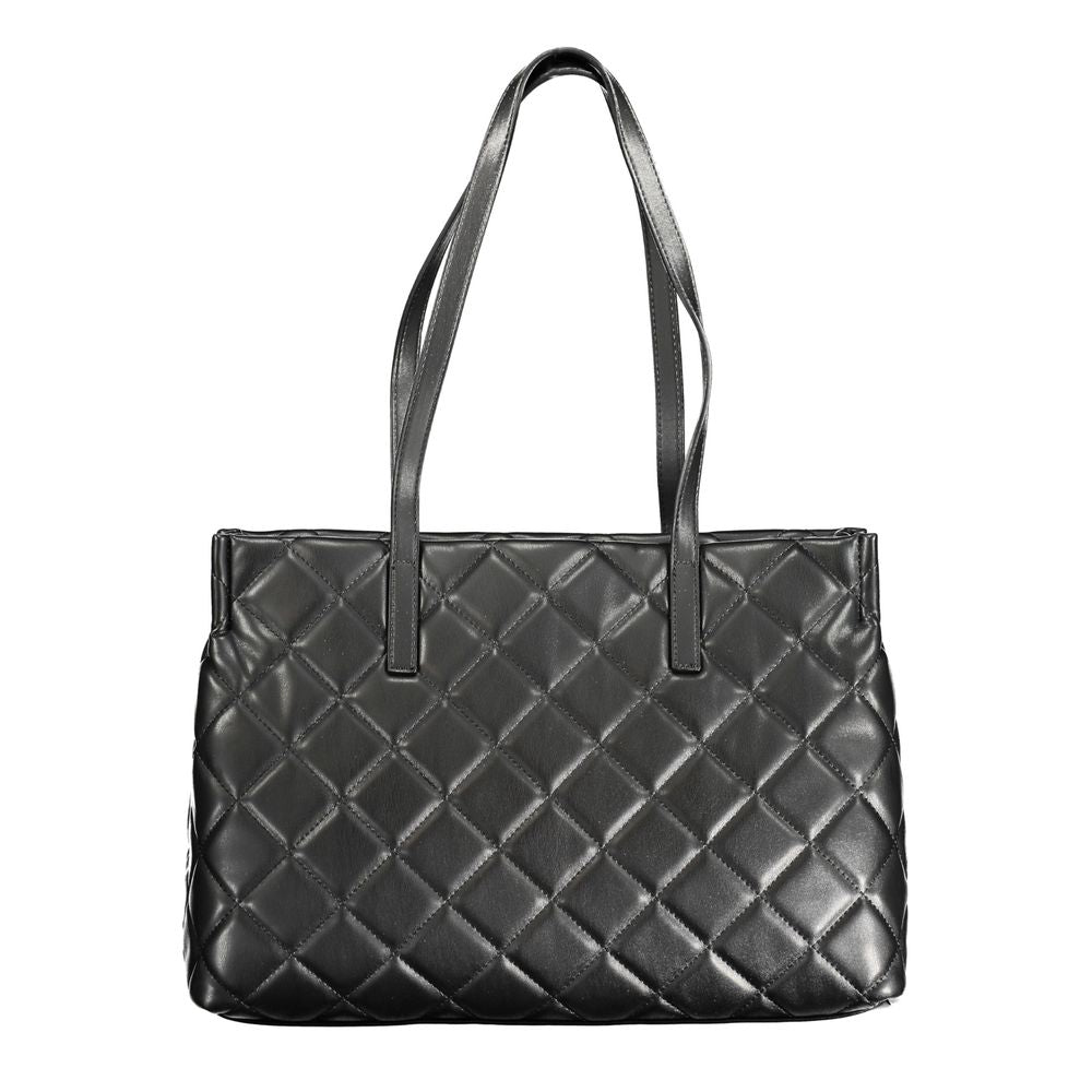Black Polyurethane Women's Bag