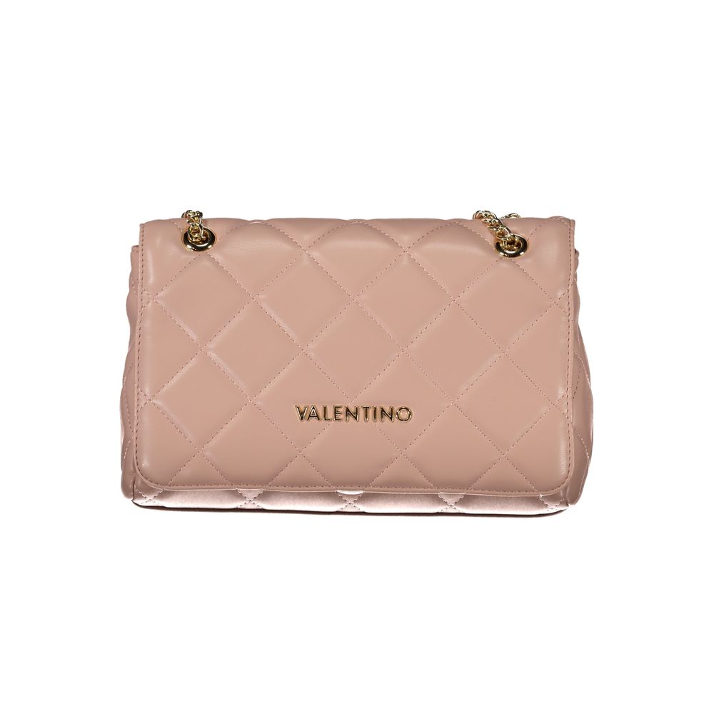 Pink Polyurethane Women's Bag