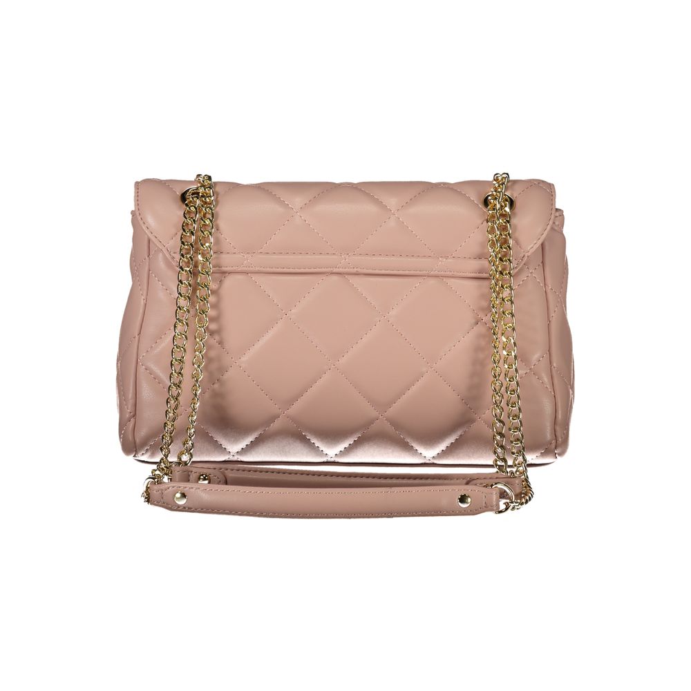 Pink Polyurethane Women's Bag