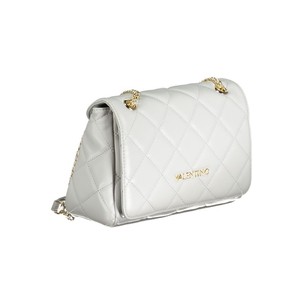 Gray Polyurethane Women's Bag