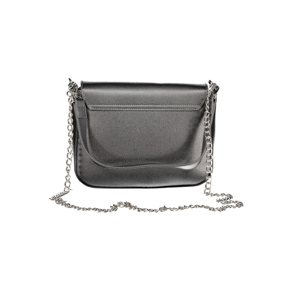 Gray Polyurethane Women's Bag