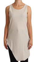Light Gray 100% Cotton Sleeveless Razor Back Tank Top