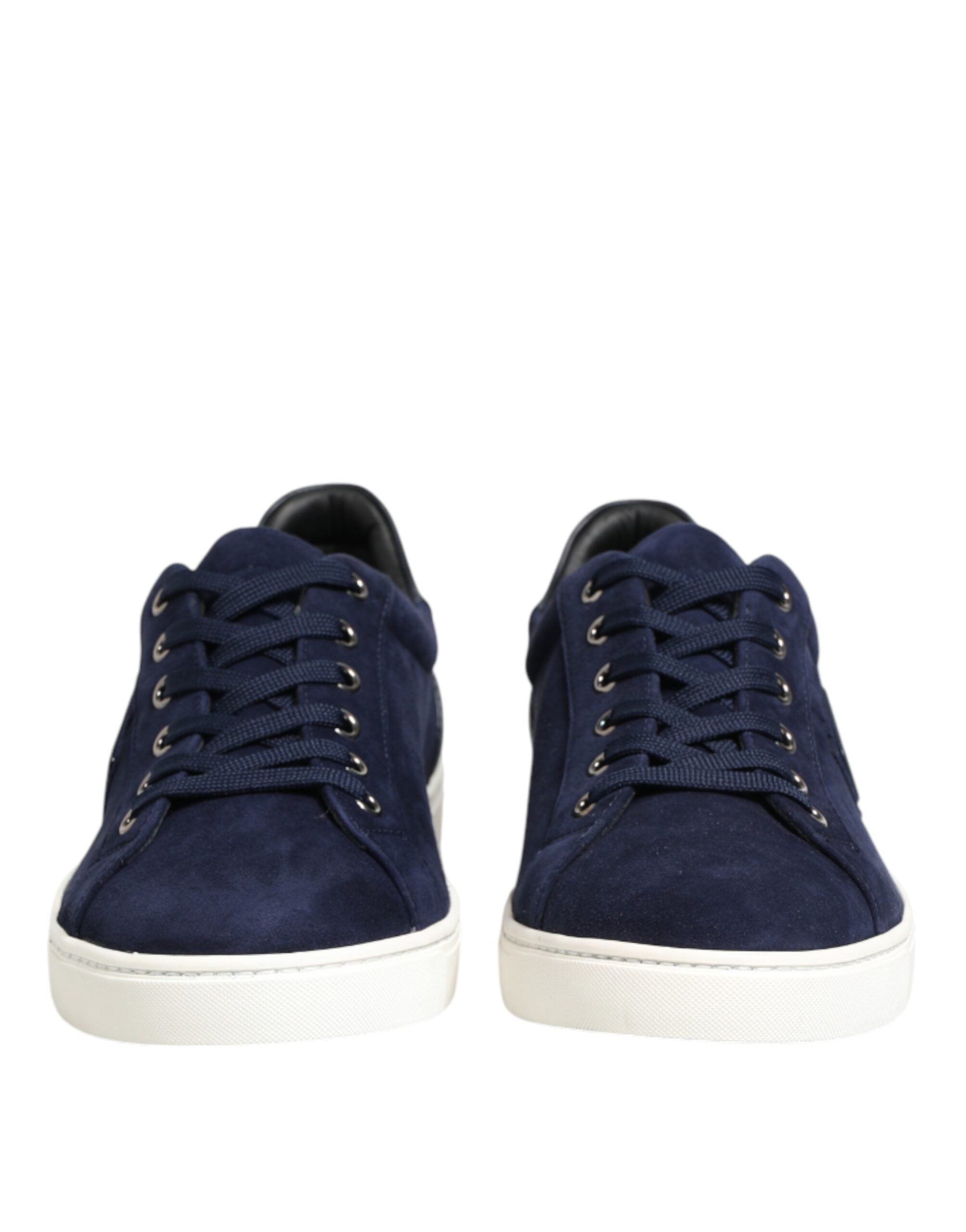 Blaue Wildleder-Sneaker aus Leder