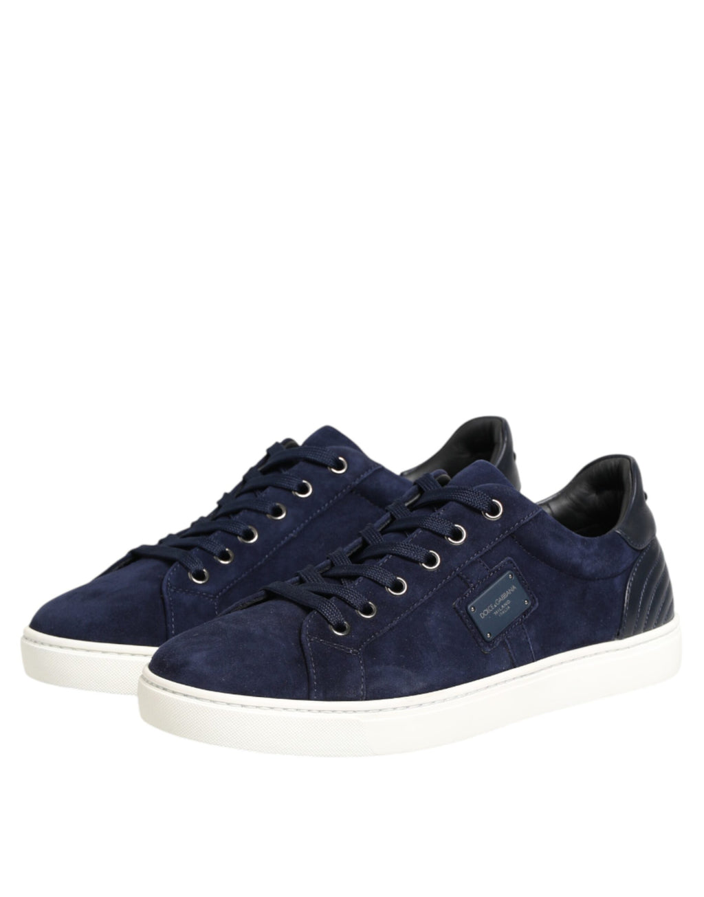 Blaue Wildleder-Sneaker aus Leder