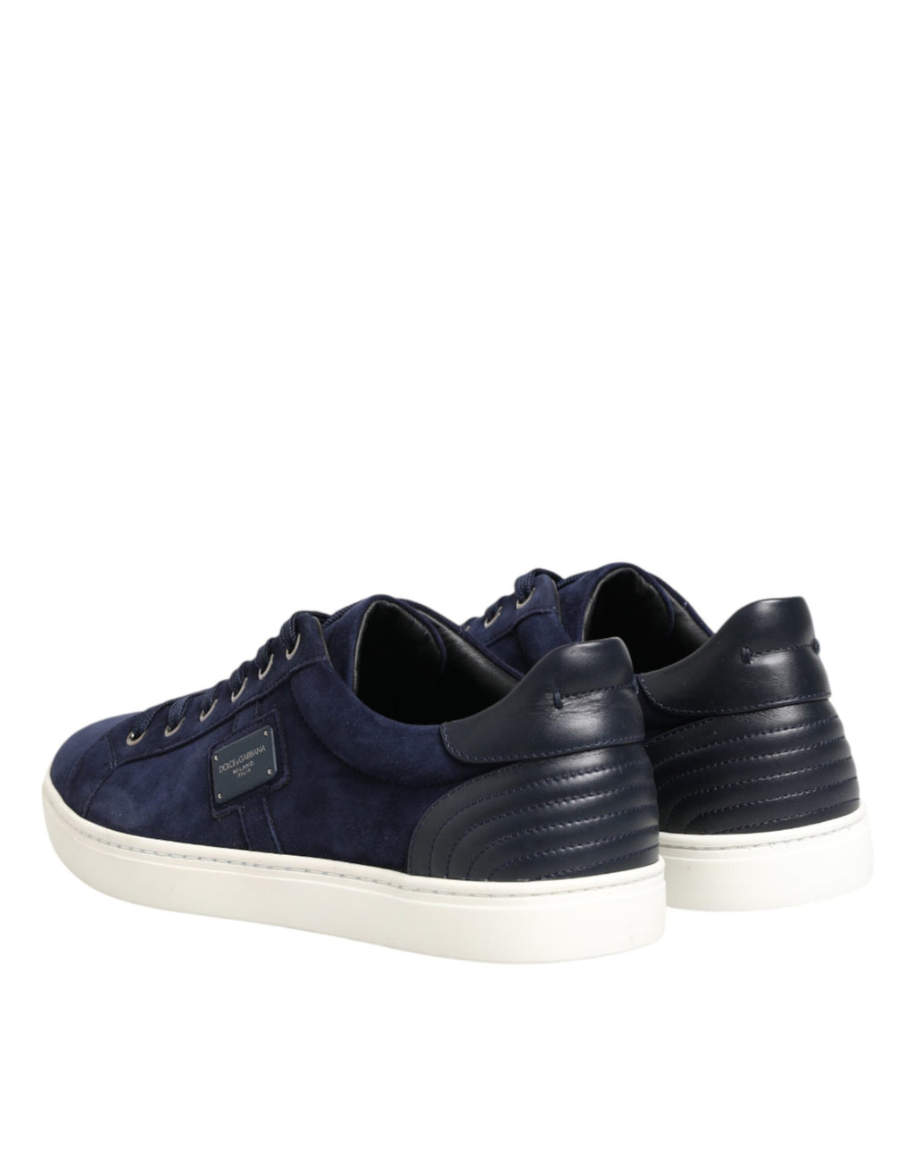 Blaue Wildleder-Sneaker aus Leder