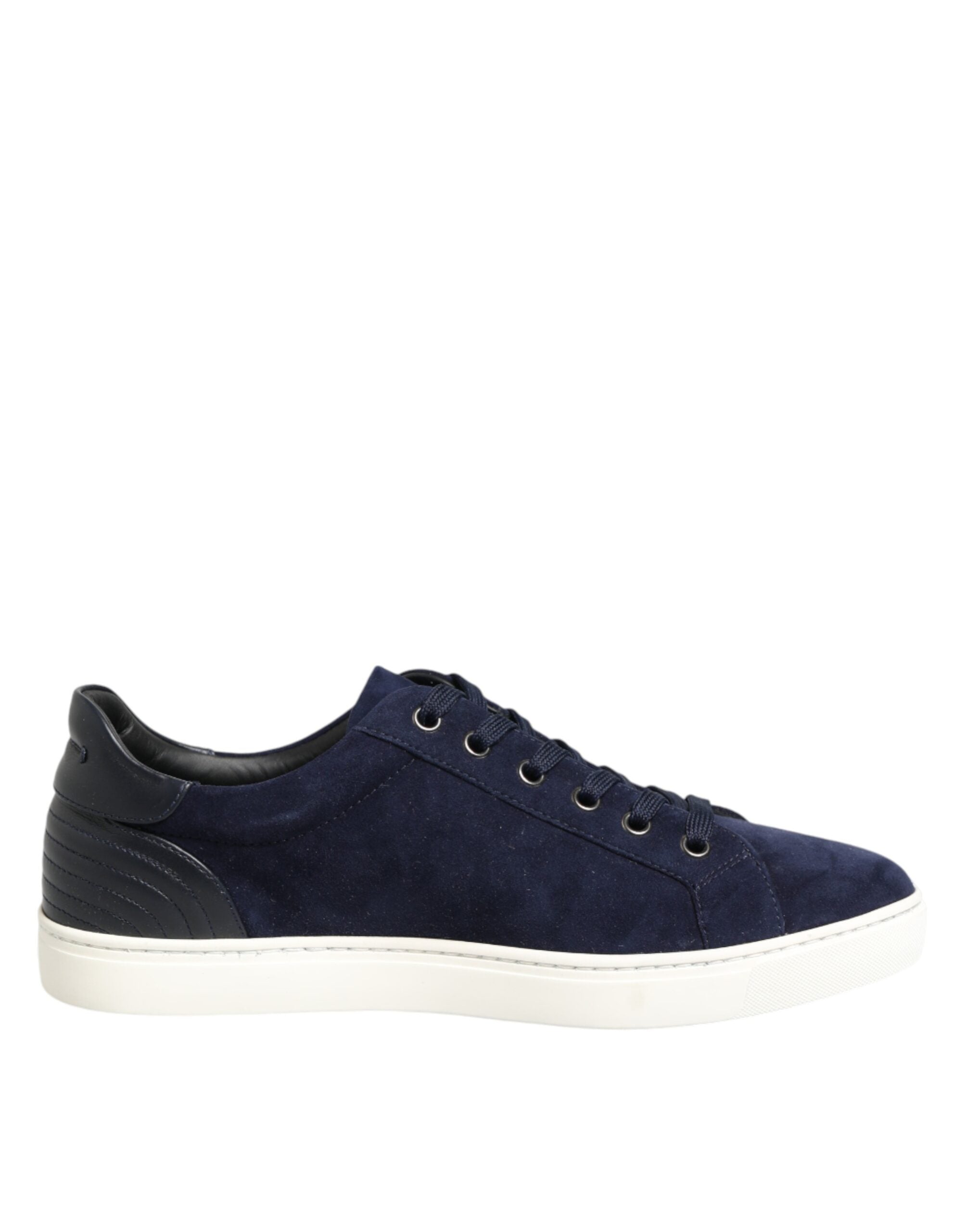 Blaue Wildleder-Sneaker aus Leder