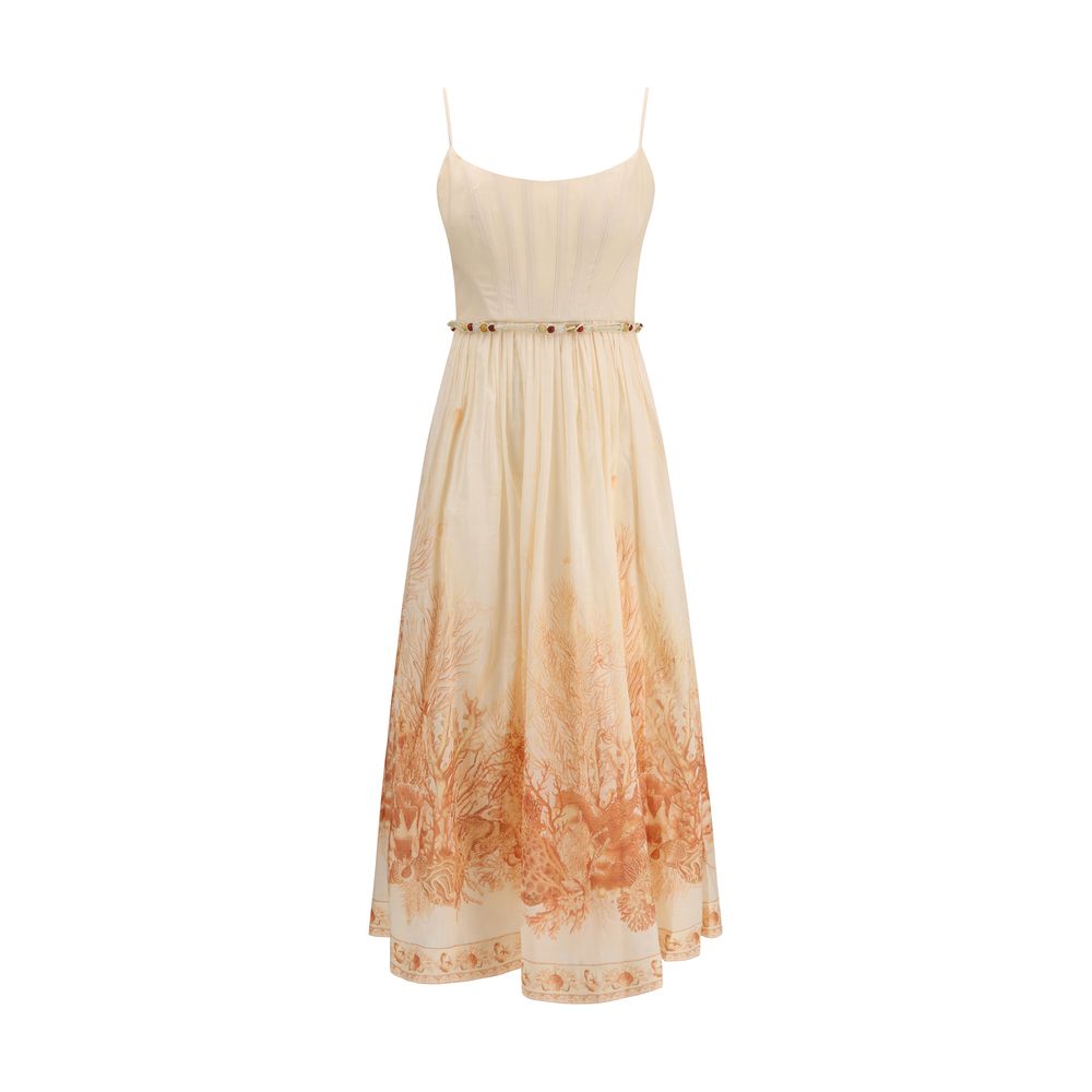 Multicolor Cotton Long Dress