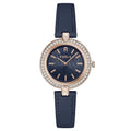 Blue Leather Dress Watch