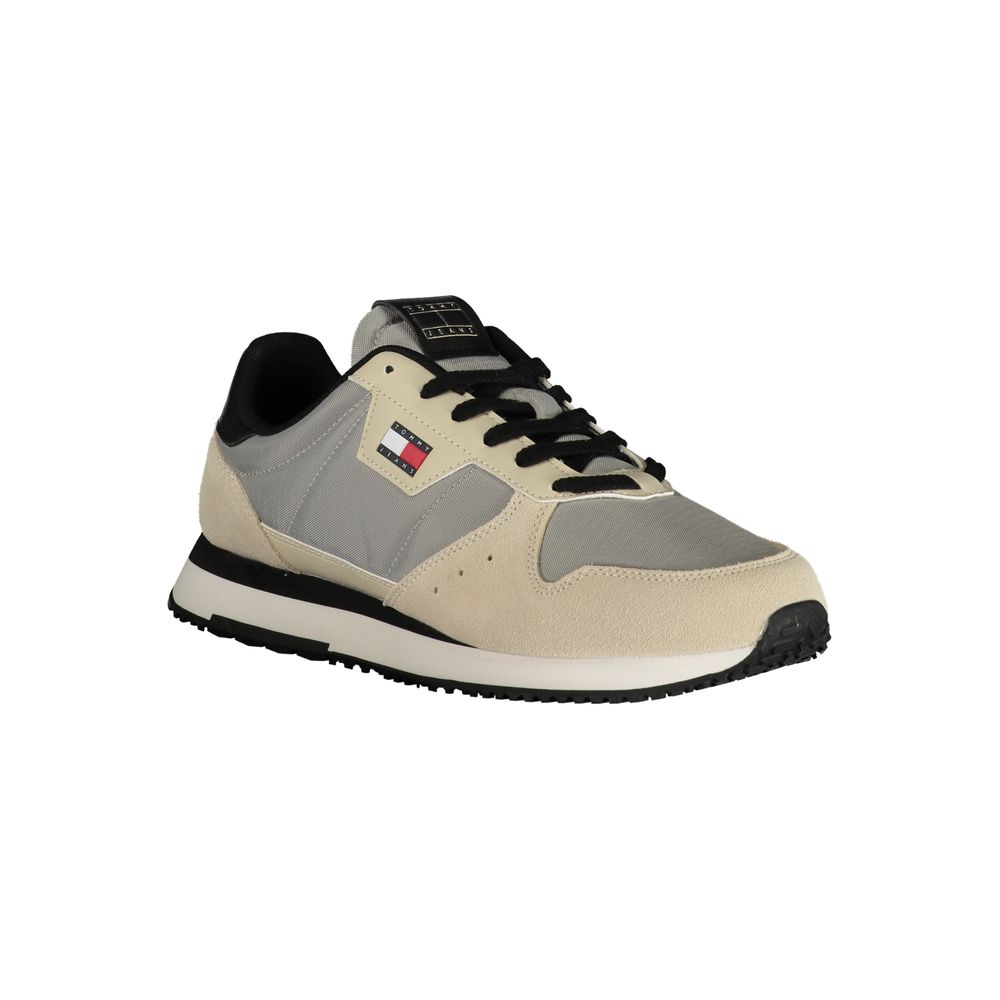 Grauer Polyester-Sneaker