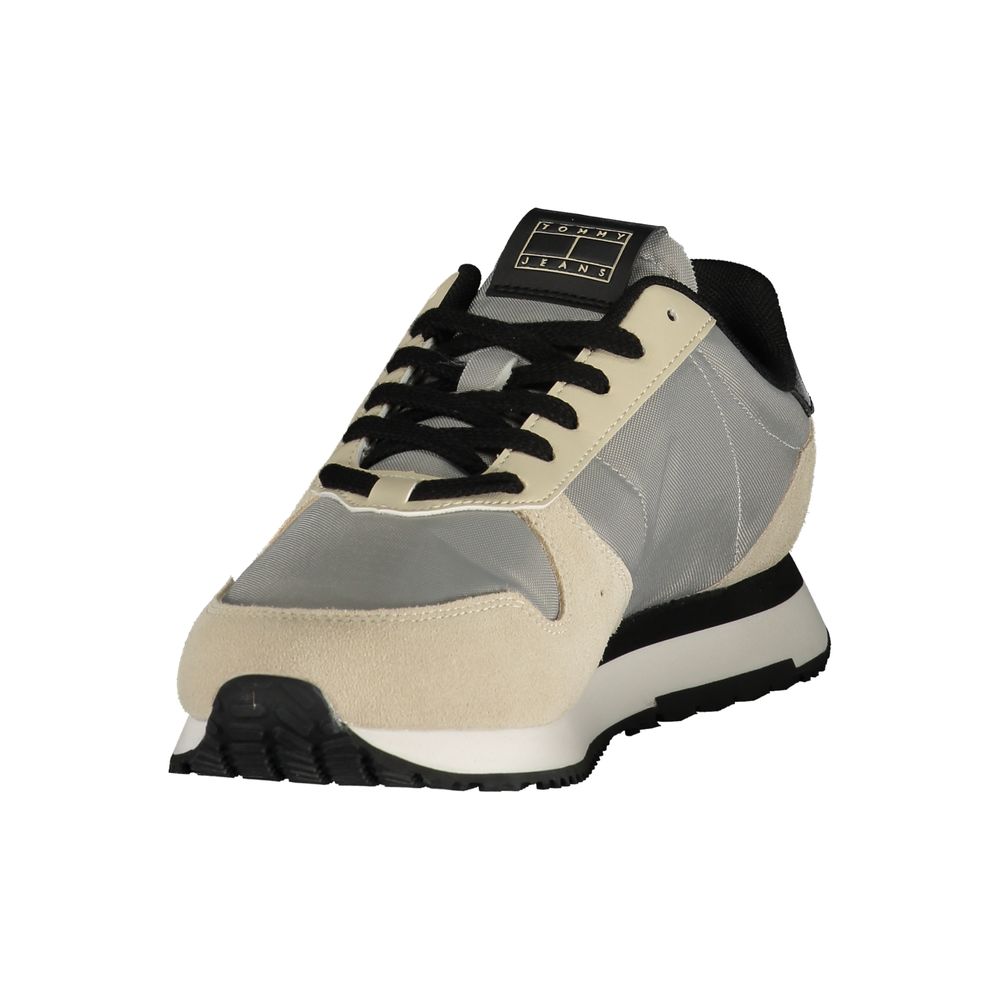 Grauer Polyester-Sneaker