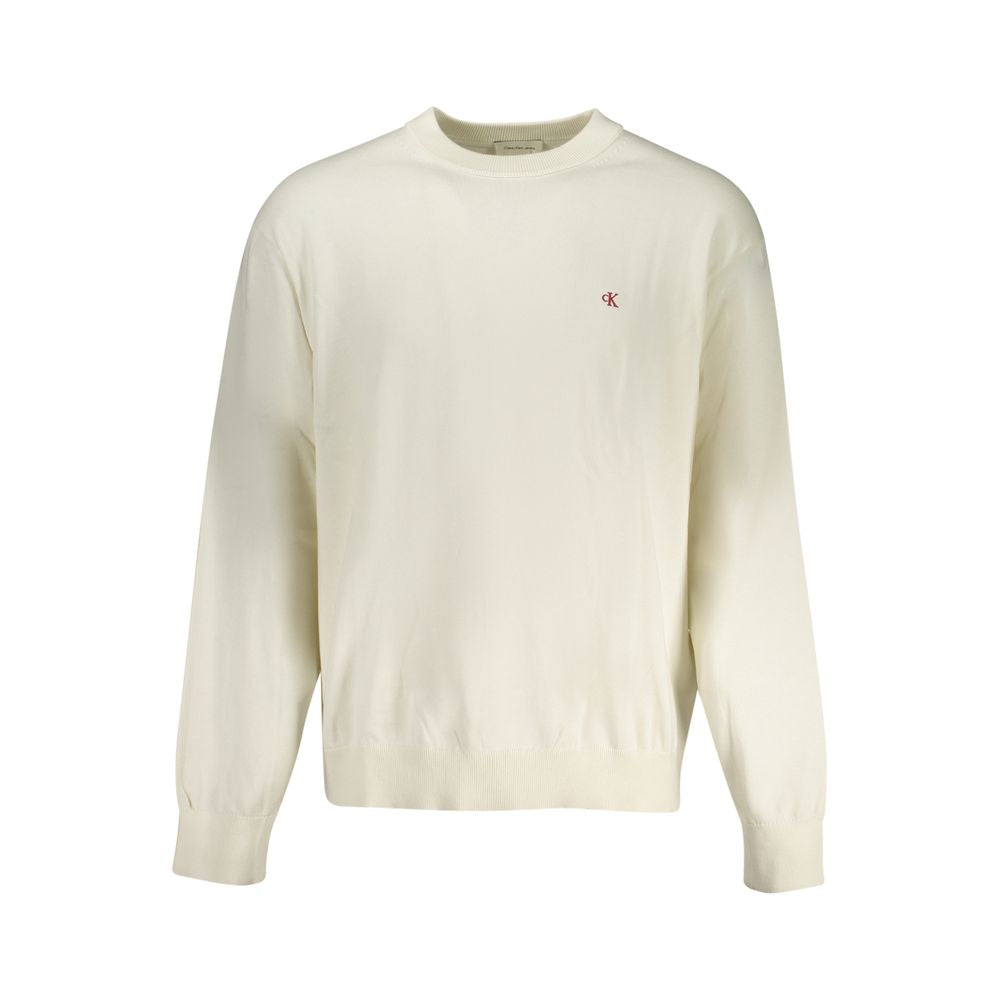 Baumwoll-Pullover in Weiß