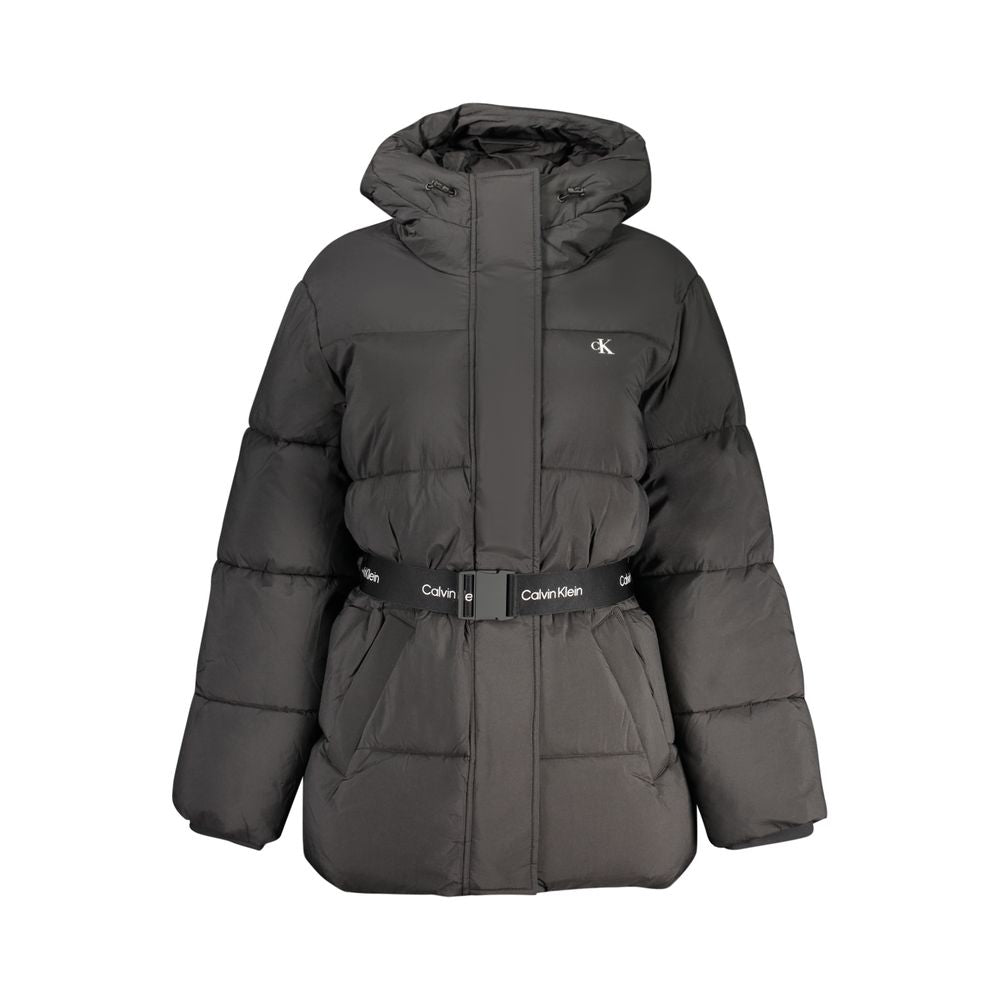 Schwarze Nylon-Jacken & Mantel