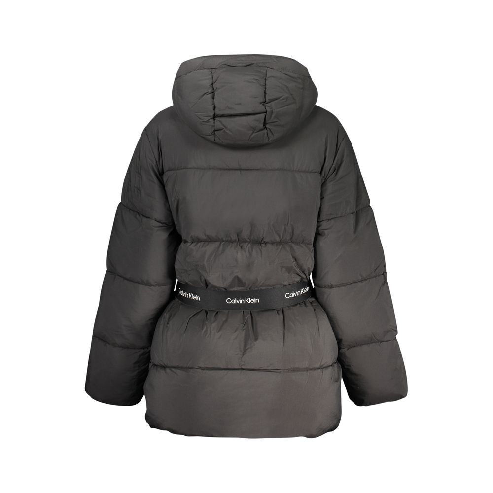 Schwarze Nylon-Jacken & Mantel