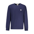 Blauer Baumwoll-Pullover