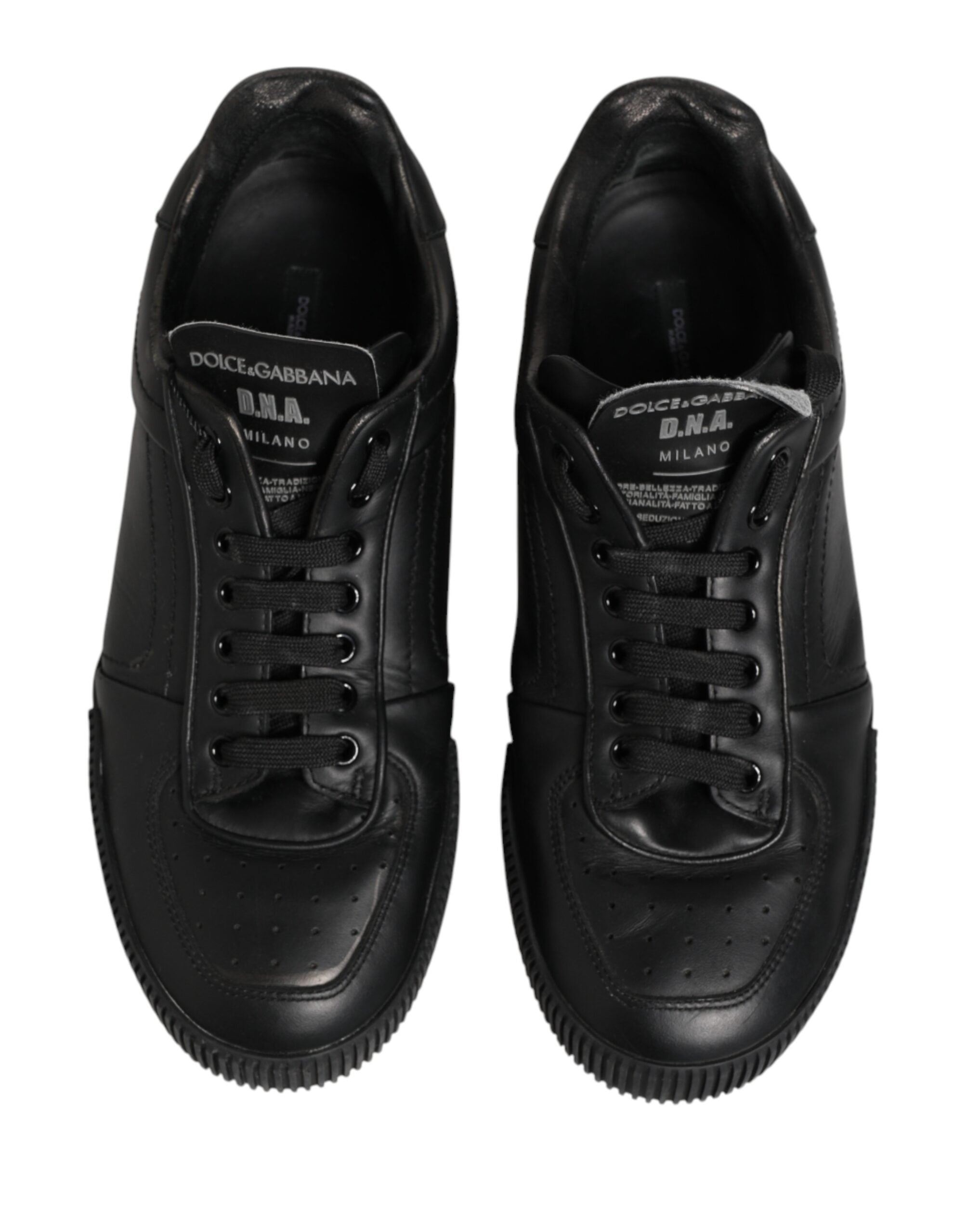 Black MIAMI Calf Low Top Men Sneakers  Shoes