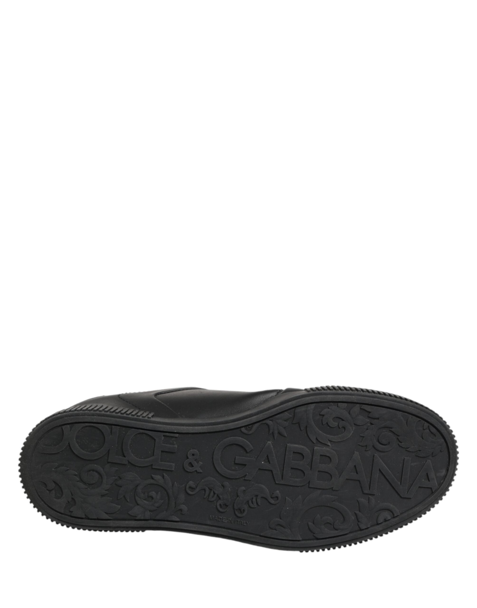 Black MIAMI Calf Low Top Men Sneakers  Shoes