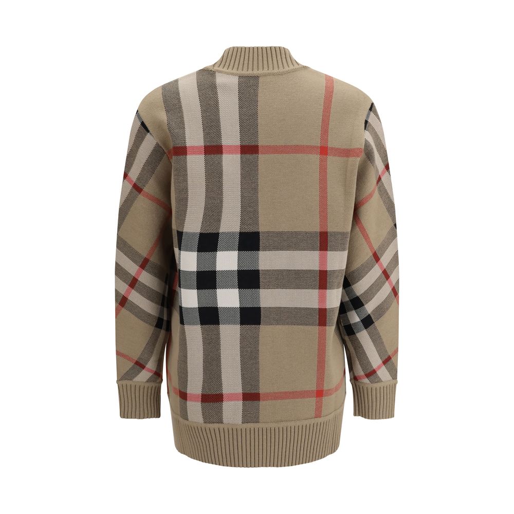 Beiger Polyester-Cardigan