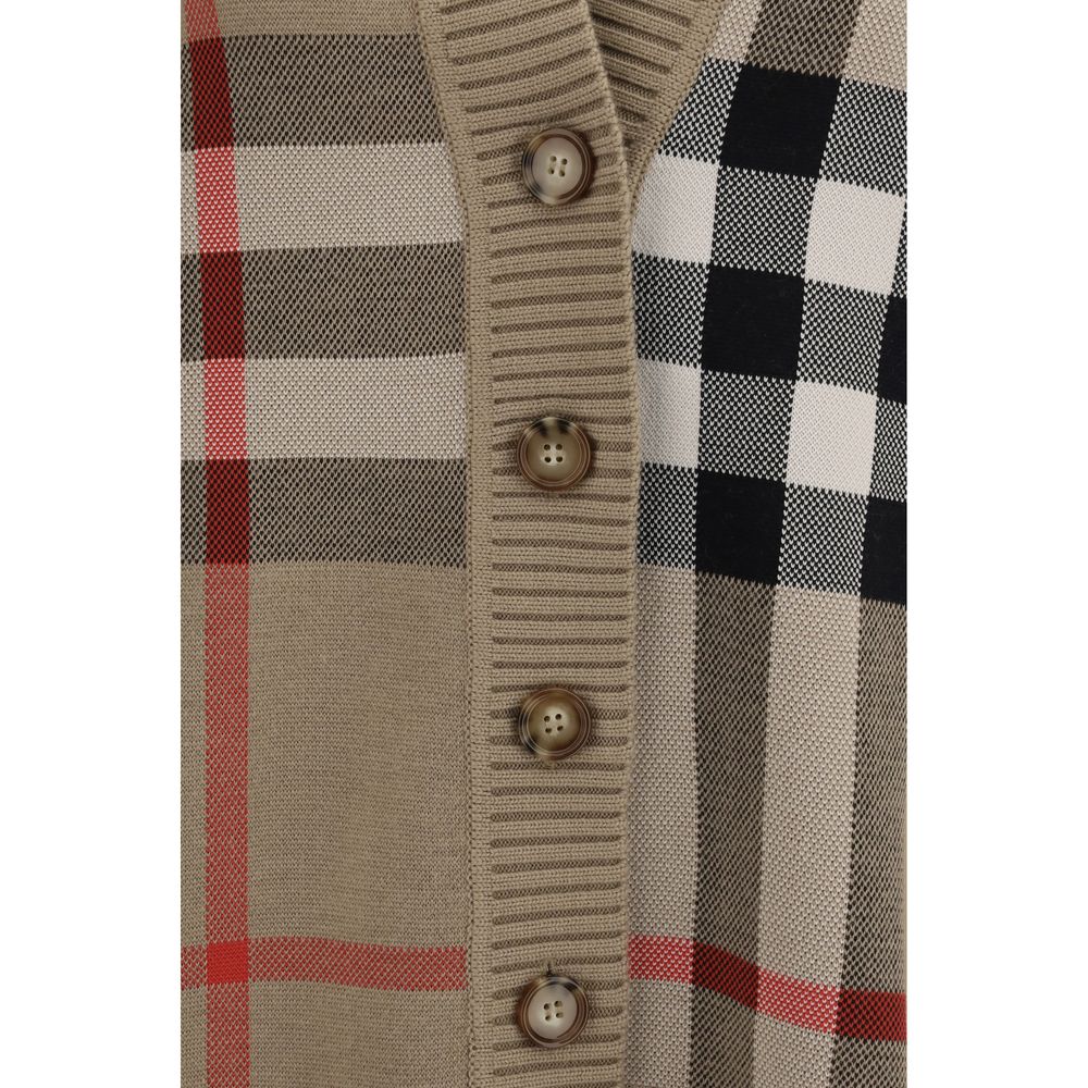 Beiger Polyester-Cardigan