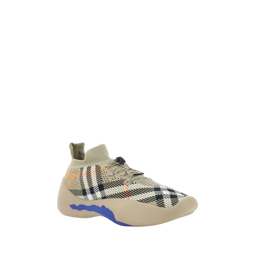 Brown Rubber Athletic Sneakers