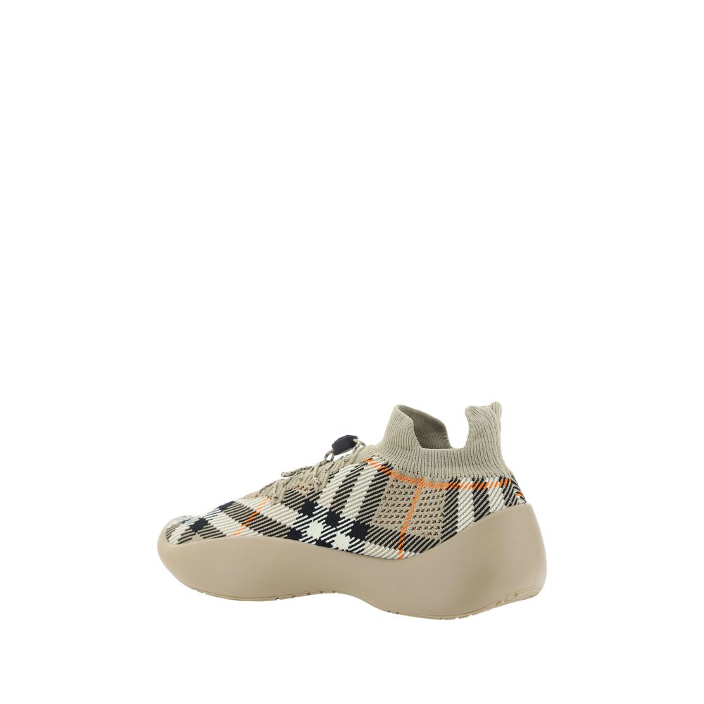 Brown Rubber Athletic Sneakers