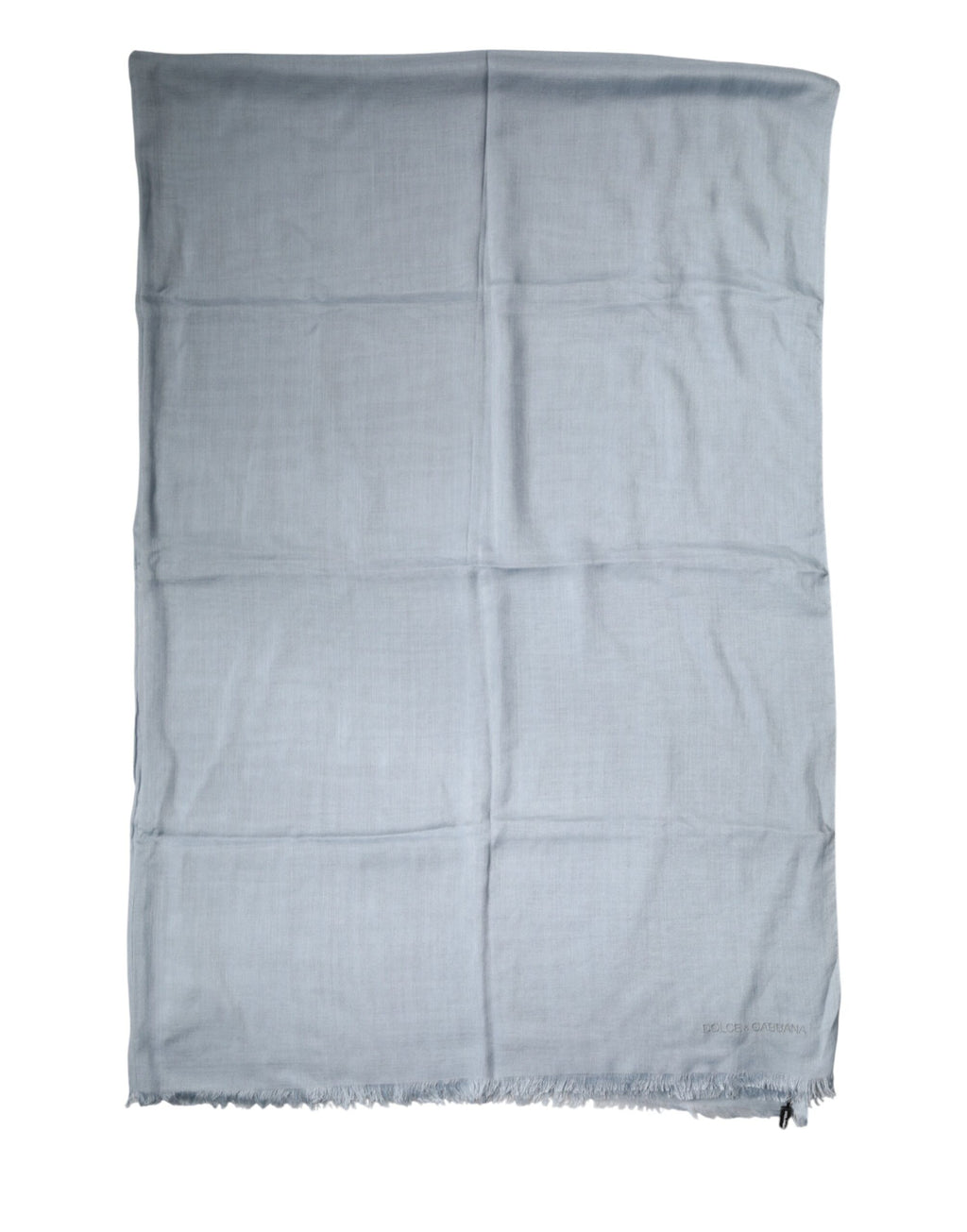 Light Blue Cashmere Knit Neck Wrap Scarf