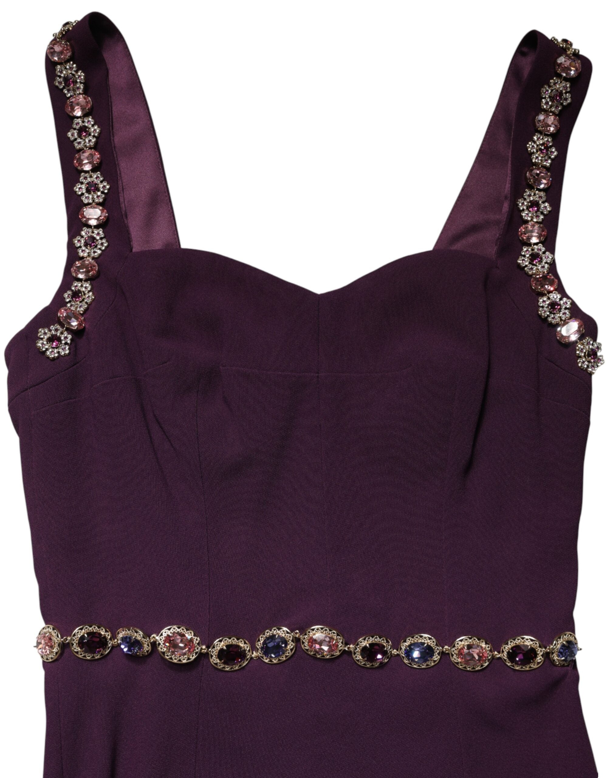 Violet Embellished Sheath Mermaid Gown Dress