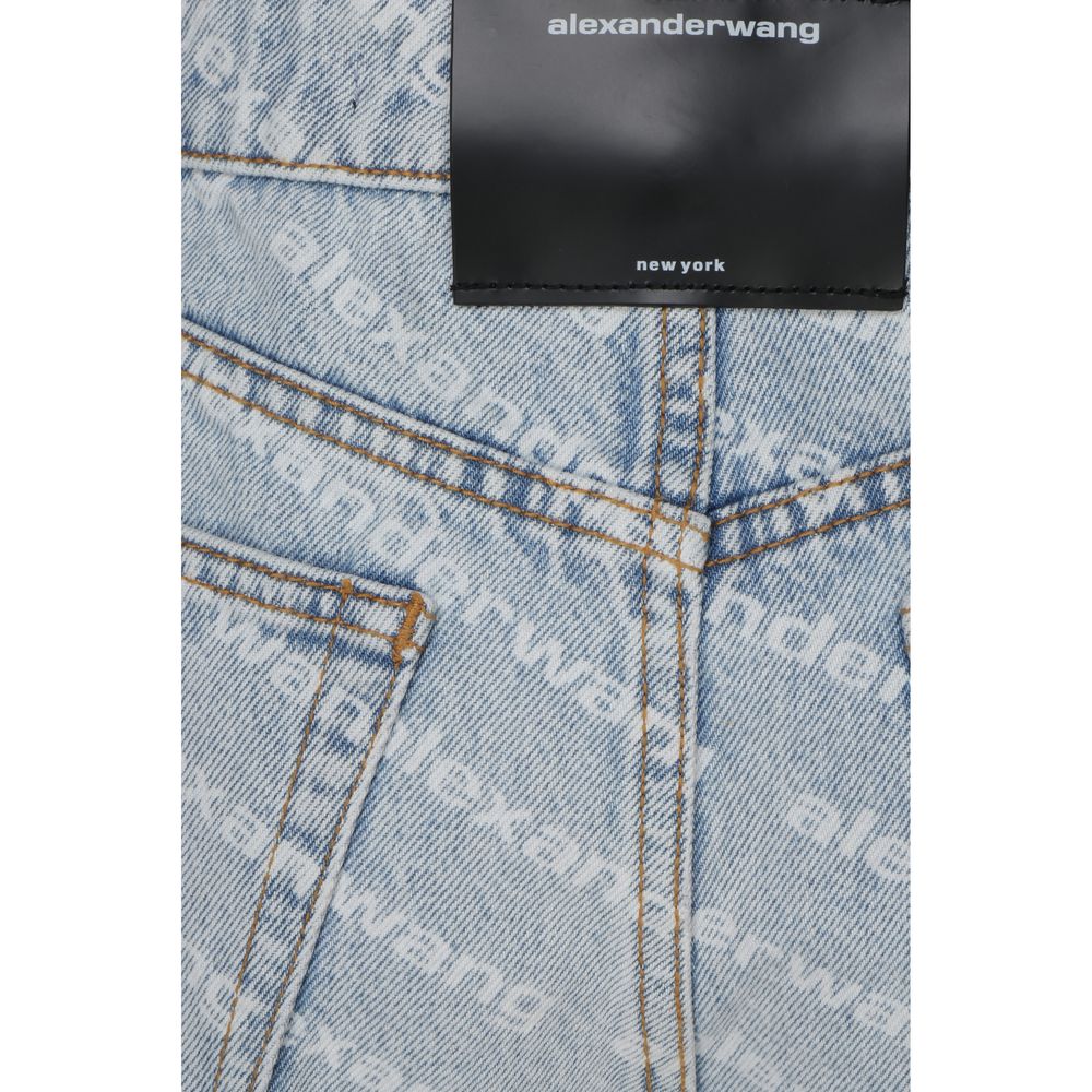 Blue Cotton Bermuda Shorts