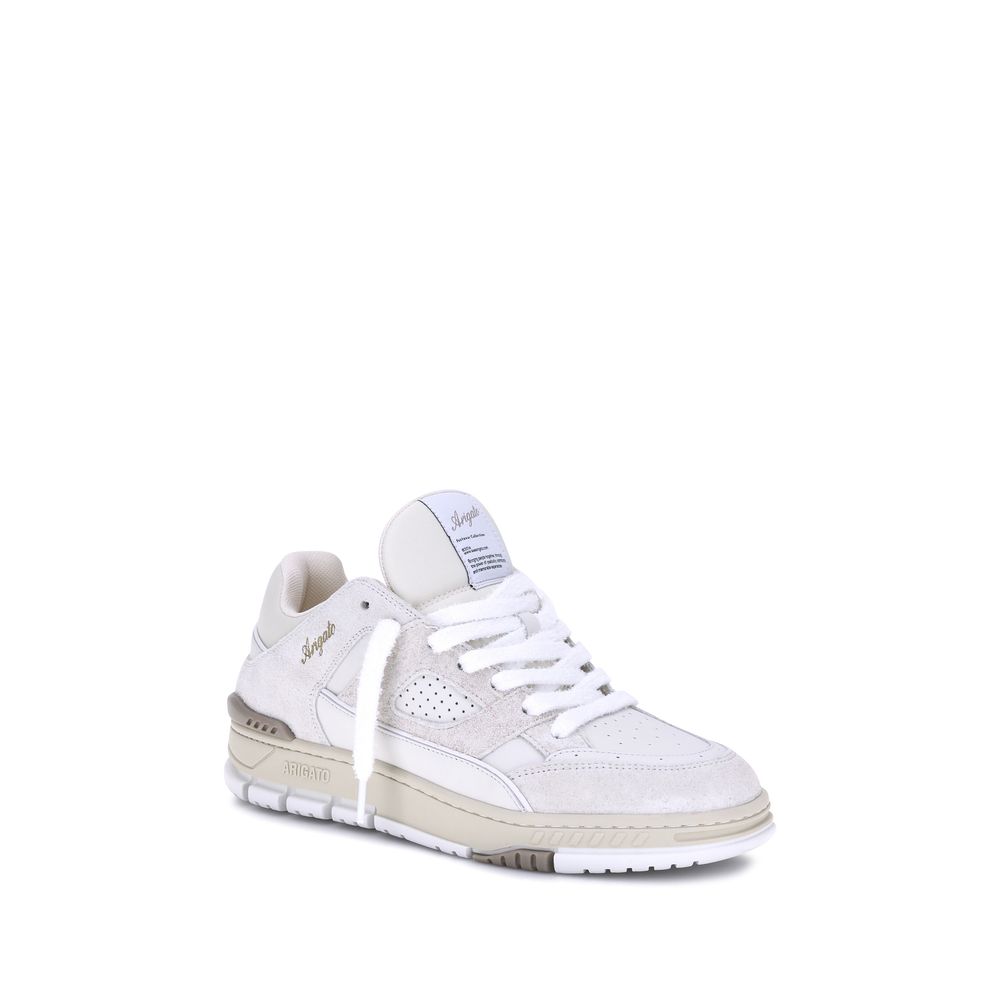 Beige Calf Leather Bos Taurus Sneakers