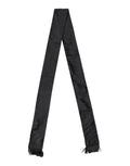 Black Silk Fringes Neck Wrap Foulard Scarf
