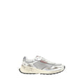 White Calf Leather Bos Taurus Sneakers