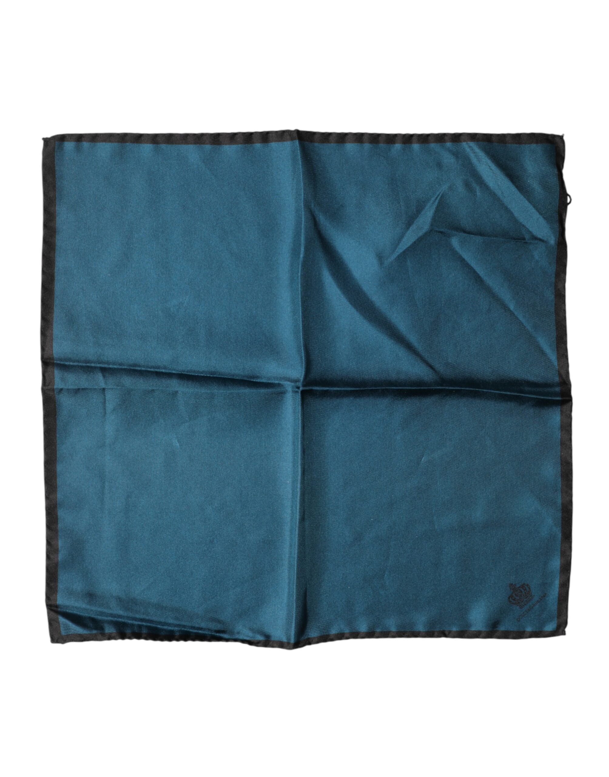 Blue Silk Square Pocket Handkerchief Scarf