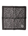 Brown Jazz Club Square Handkerchief Men 32cm x 31cm Scarf