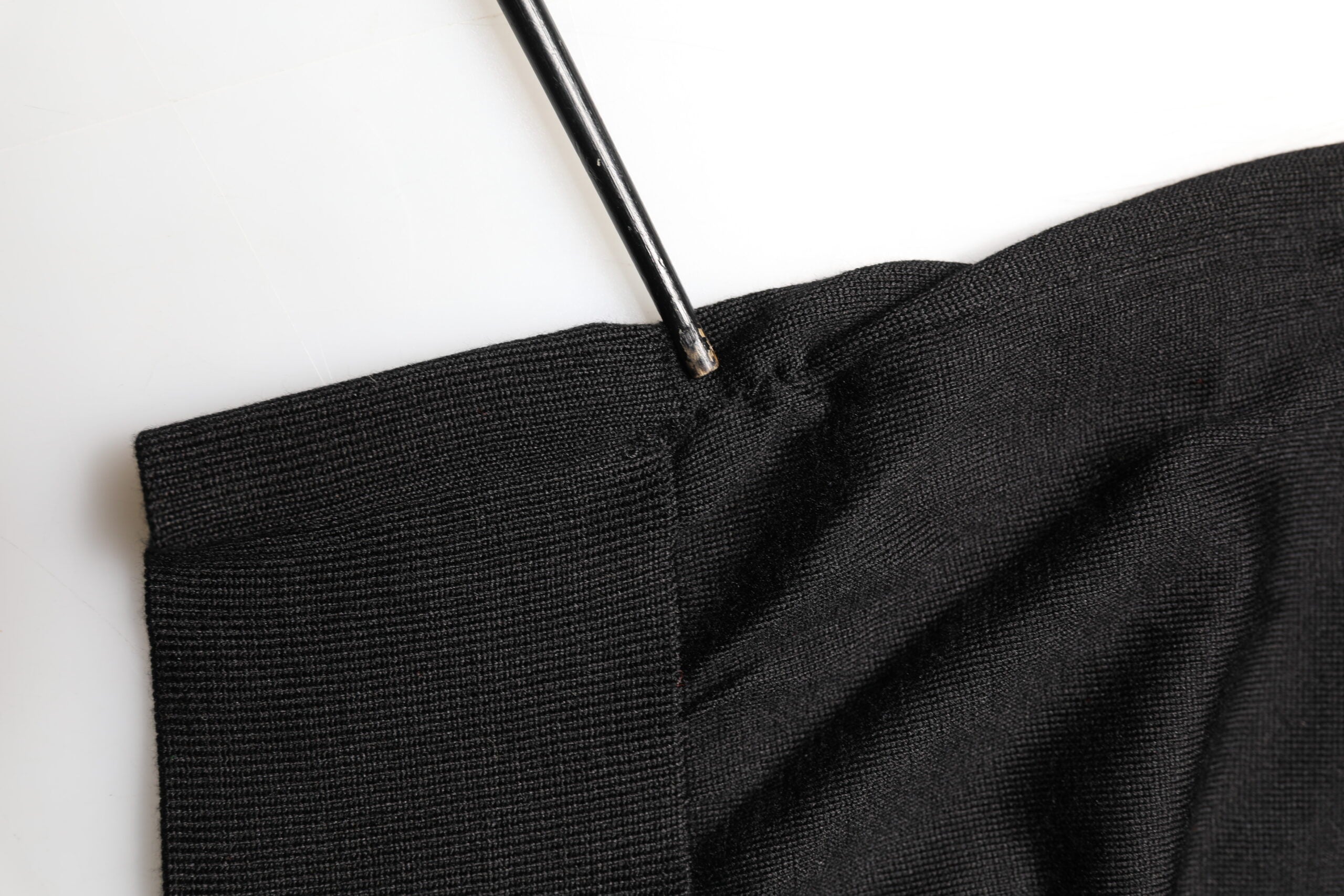 Black Silk Collared Short Sleeve Polo  T-shirt