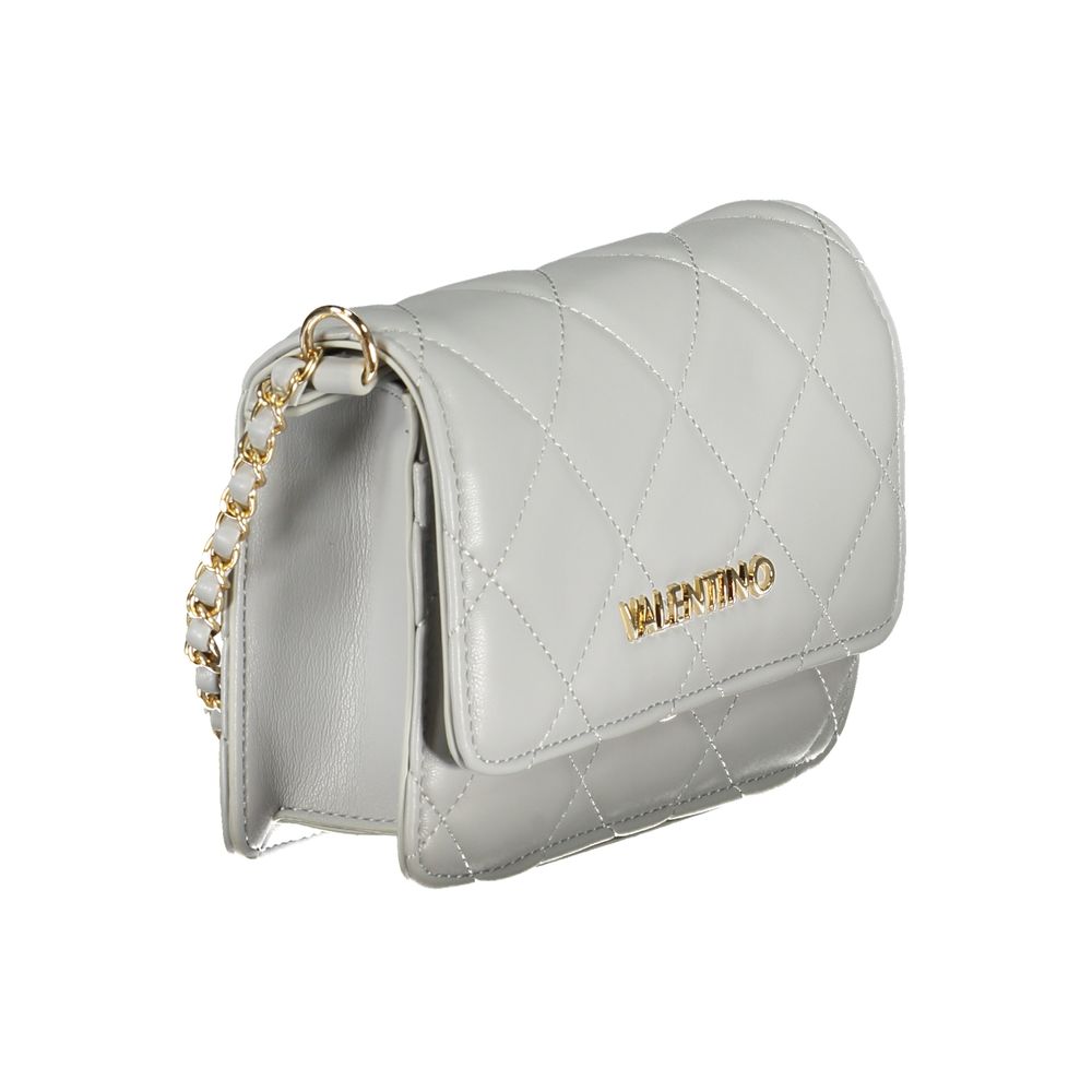 Gray Polyurethane Women's Bag