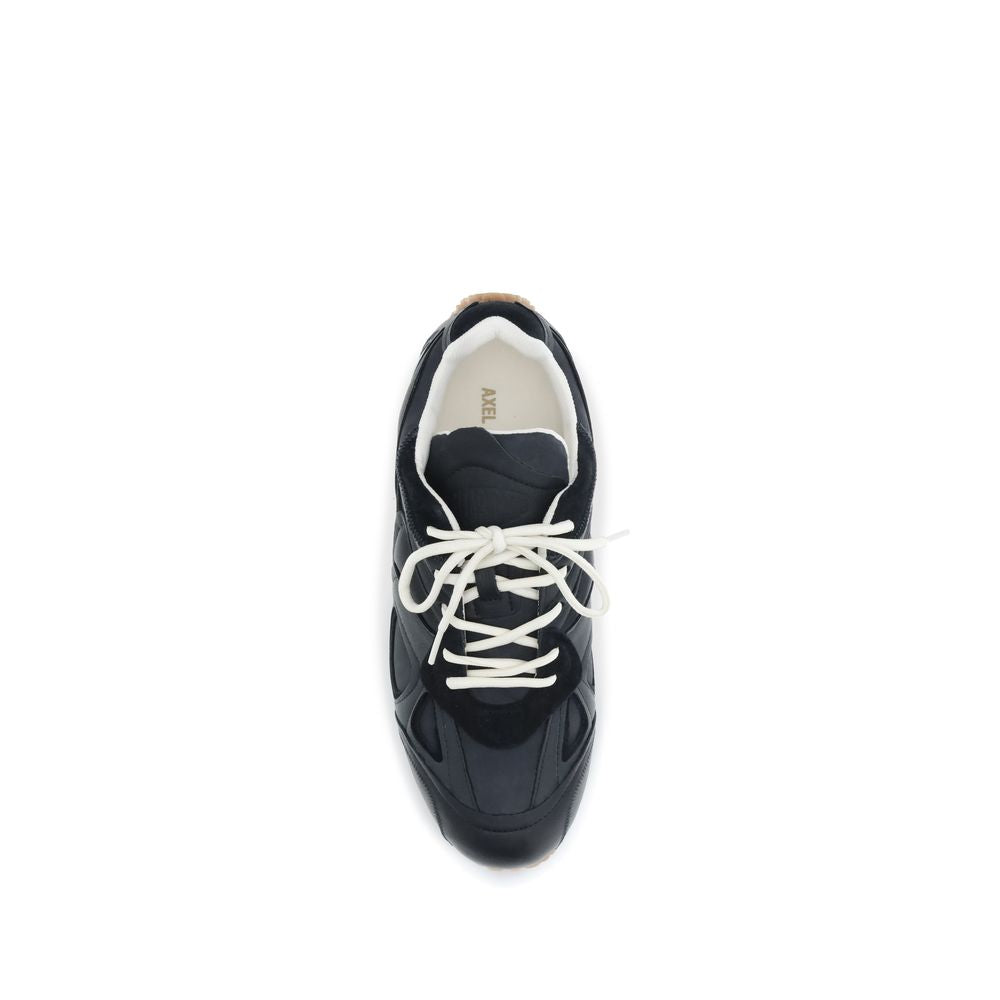 Black Rubber Low Top Sneakers