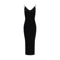 Black Viscose Casual Dress